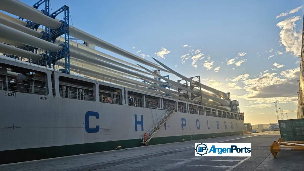 buque aerogeneradores puerto madryn